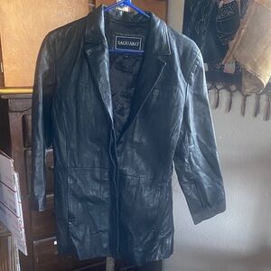 Saguaro Women's Black Leather Jacket